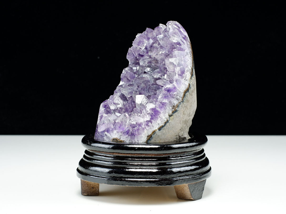 アメジスト クラスター ウルグアイ産 原石 amethyst 一点物 台座付属 182-8038