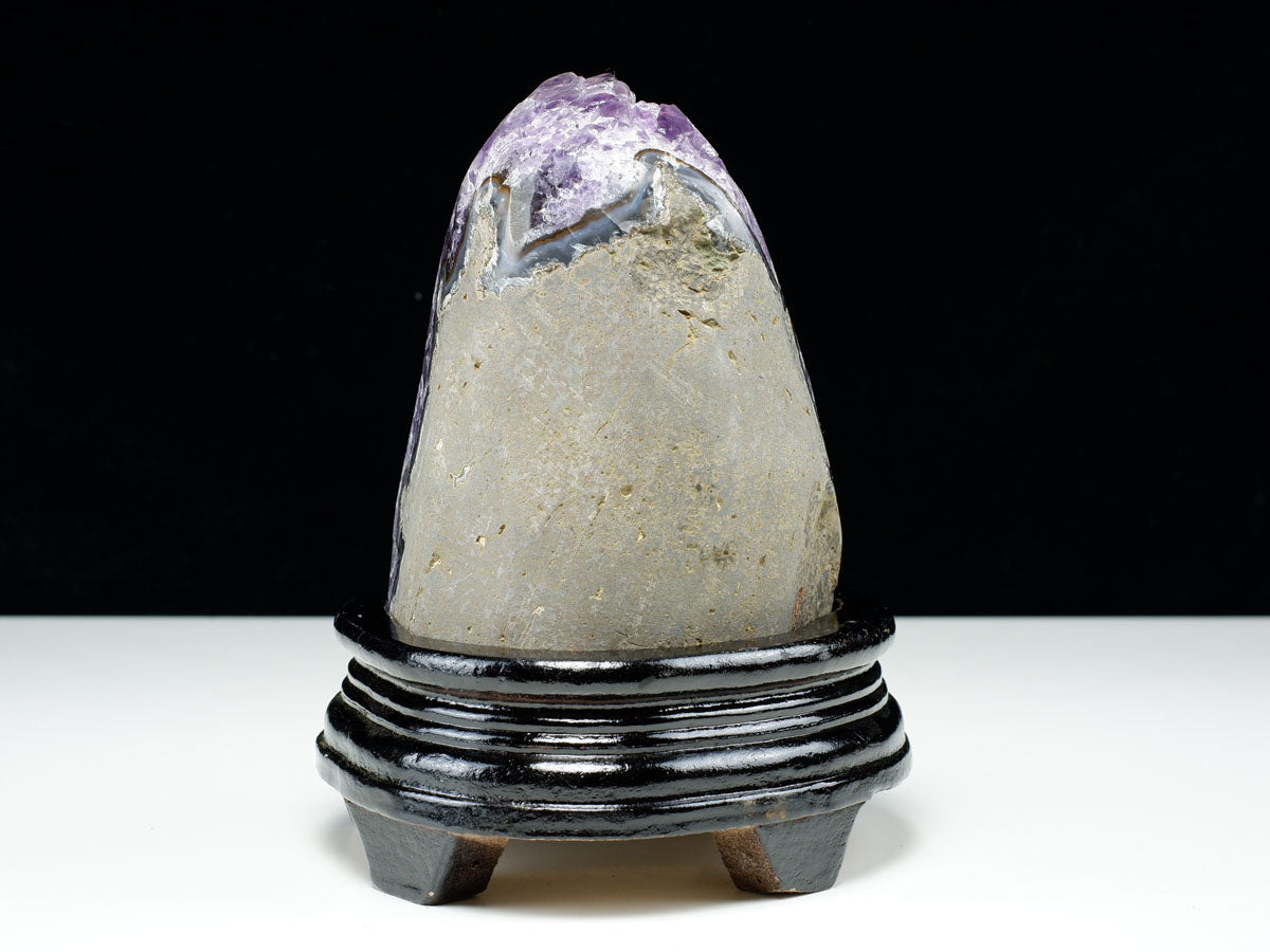 1.9Kg アメジスト クラスター ウルグアイ産 原石 amethyst 一点物 台座付属 182-8046