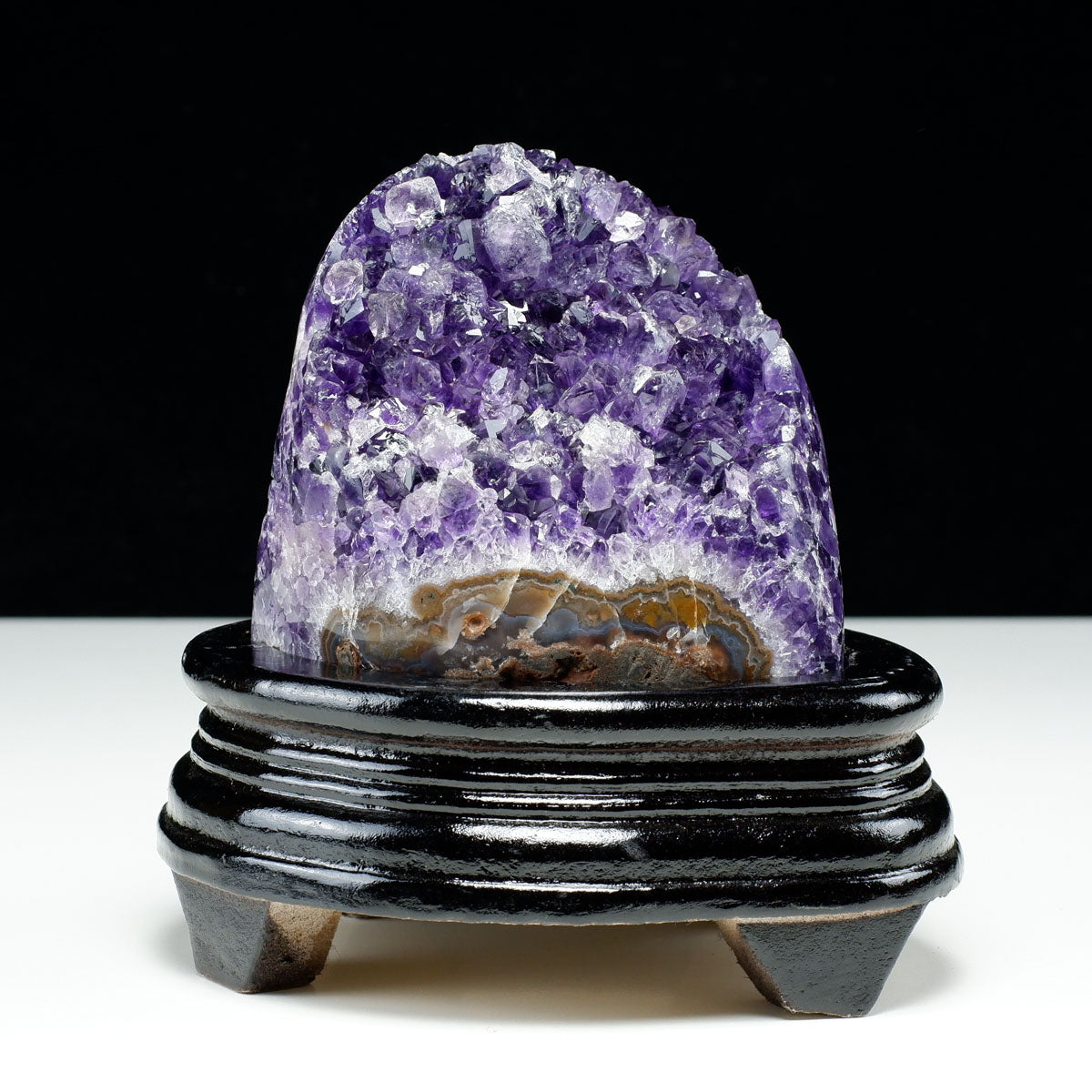 アメジスト クラスター ウルグアイ産 原石 amethyst 一点物 台座付属 182-8053