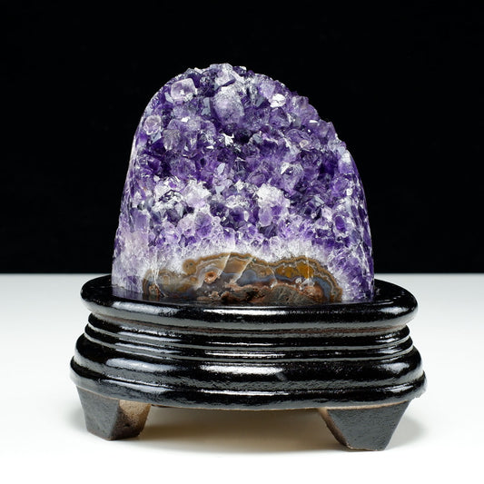 アメジスト クラスター ウルグアイ産 原石 amethyst 一点物 台座付属 182-8053