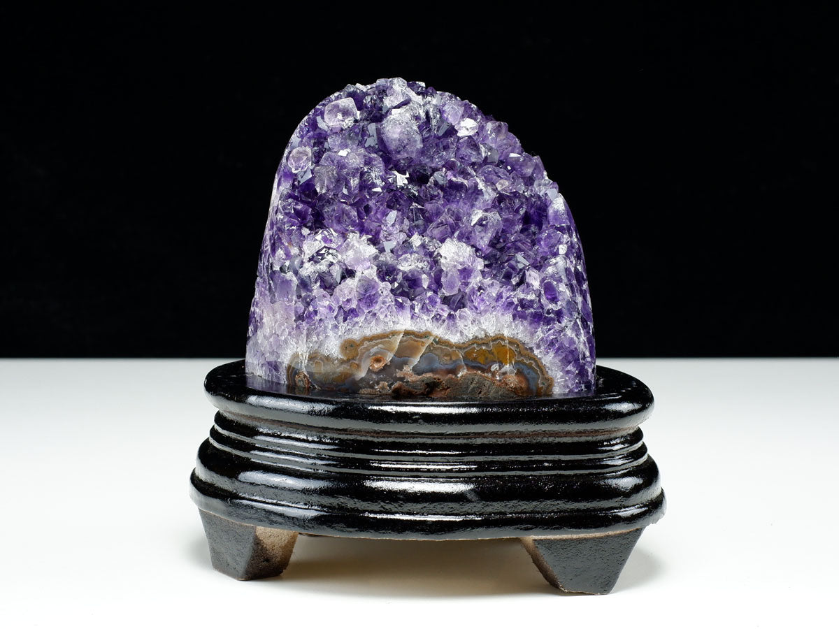 アメジスト クラスター ウルグアイ産 原石 amethyst 一点物 台座付属 182-8053