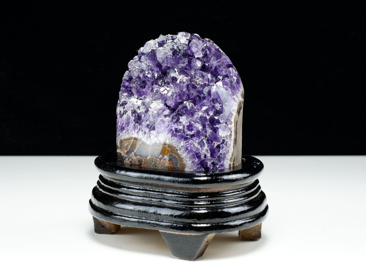 アメジスト クラスター ウルグアイ産 原石 amethyst 一点物 台座付属 182-8053
