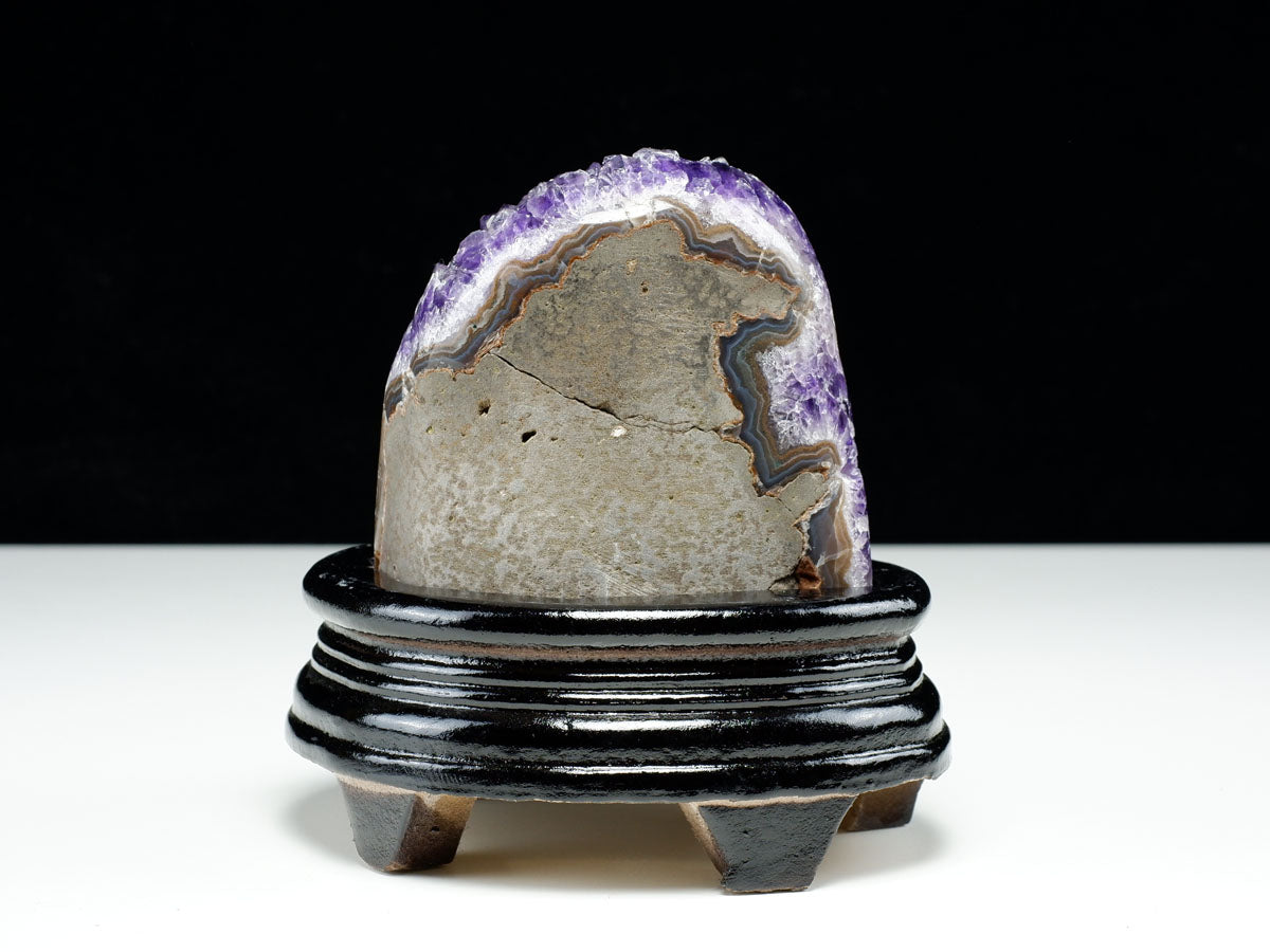 アメジスト クラスター ウルグアイ産 原石 amethyst 一点物 台座付属 182-8053