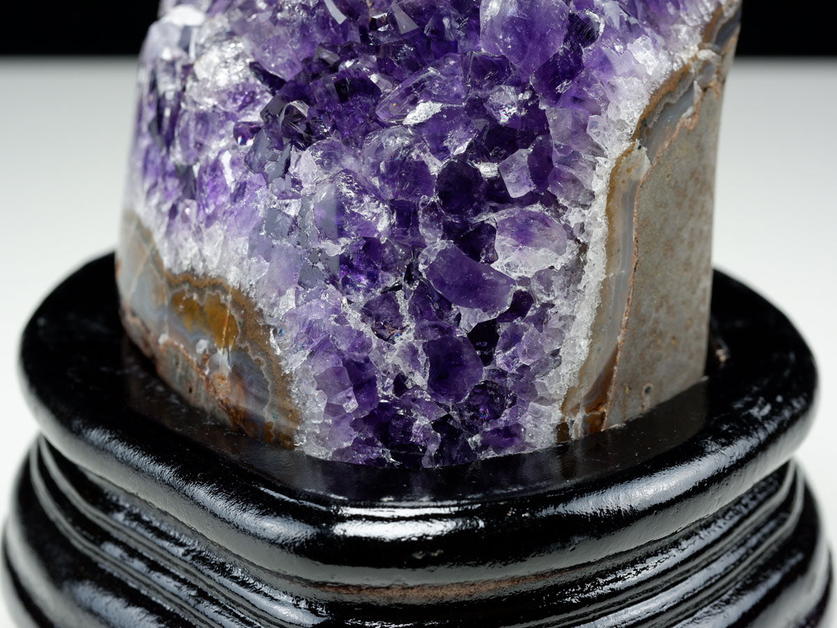 アメジスト クラスター ウルグアイ産 原石 amethyst 一点物 台座付属 182-8053