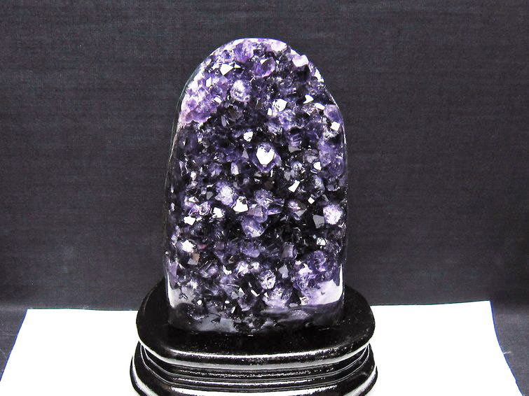 アメジスト クラスター ウルグアイ産 原石 amethyst 一点物 台座付属 182-8071 【sold out】