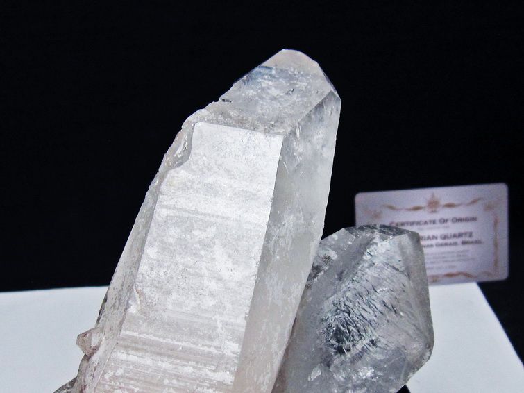 水晶クラスター 原石 ブラジル ミナスジェライス州 コリント産 一点物 台座付属 レムリアンシード 182-8075