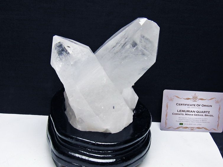 水晶クラスター 原石 クォーツインクォーツ 台座付属 ブラジル ミナスジェライス州 コリント産 一点物 レムリアンシード 182-8077