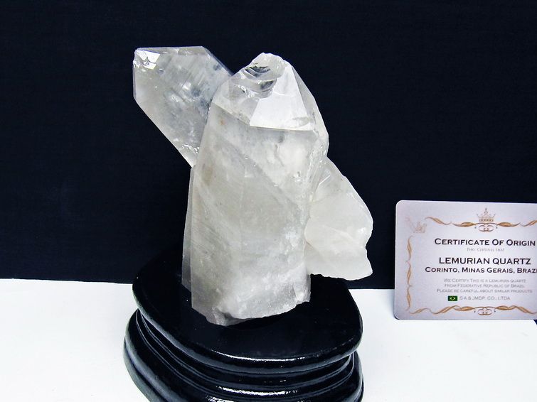 水晶クラスター 原石 クォーツインクォーツ 台座付属 ブラジル ミナスジェライス州 コリント産 一点物 レムリアンシード 182-8079