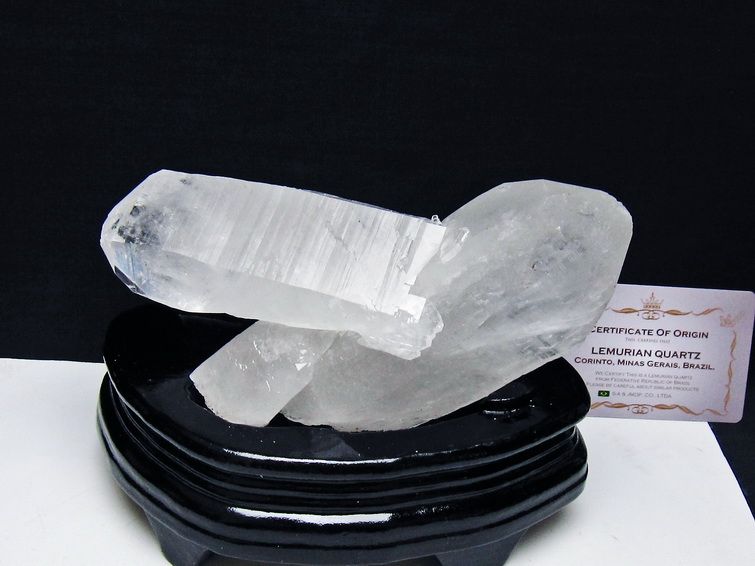 水晶クラスター 原石 ブラジル ミナスジェライス州 コリント産 一点物 台座付属 レムリアンシード 182-8082