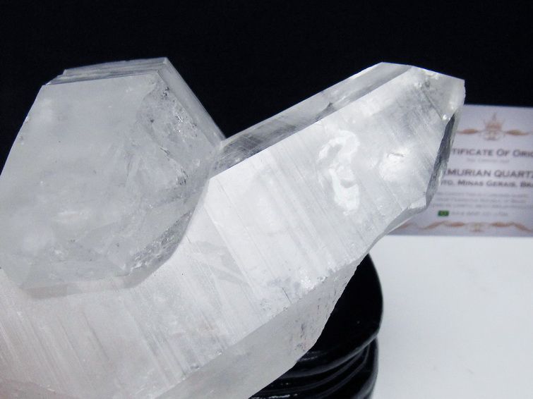 水晶クラスター 原石 ブラジル ミナスジェライス州 コリント産 一点物 台座付属 レムリアンシード 182-8084