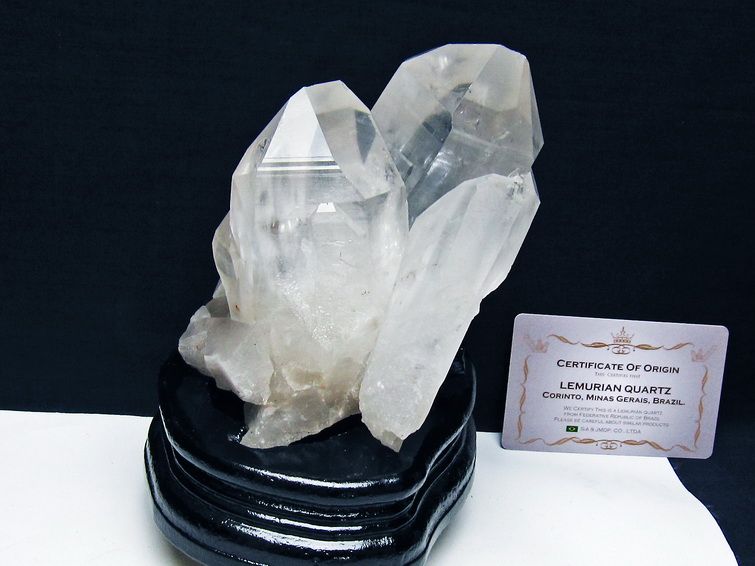 水晶クラスター 1Kg 原石 ブラジル ミナスジェライス州 コリント産 一点物 台座付属 レムリアンシード 182-8087