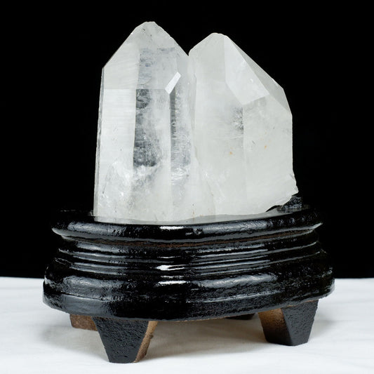 レムリアンシード 水晶 クラスター 原石 ブラジル ミナスジェライス州 コリント産 一点物 台座付属 送料無料 182-8089