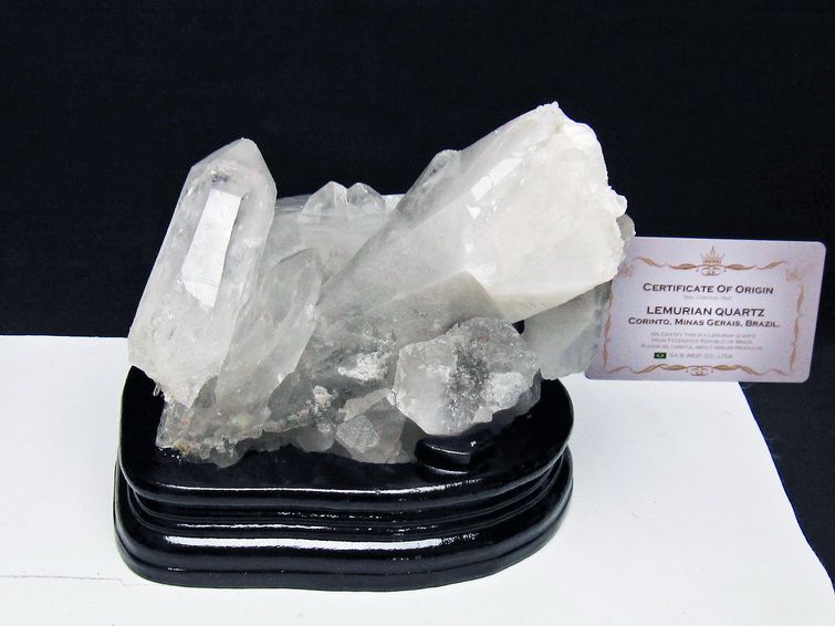 水晶クラスター 1Kg 原石 ブラジル ミナスジェライス州 コリント産 一点物 台座付属 レムリアンシード 182-8092