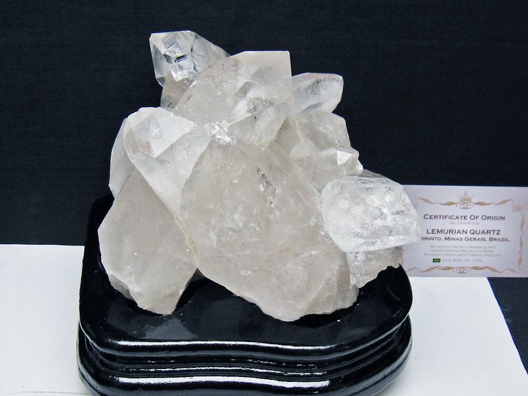 水晶クラスター 1.8Kg 原石 クォーツインクォーツ 台座付属 ブラジル ミナスジェライス州 コリント産 一点物 レムリアンシード 182-8096