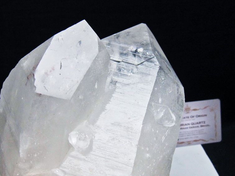 水晶クラスター 1.5Kg 原石 ブラジル ミナスジェライス州 コリント産 一点物 台座付属 レムリアンシード 182-8098