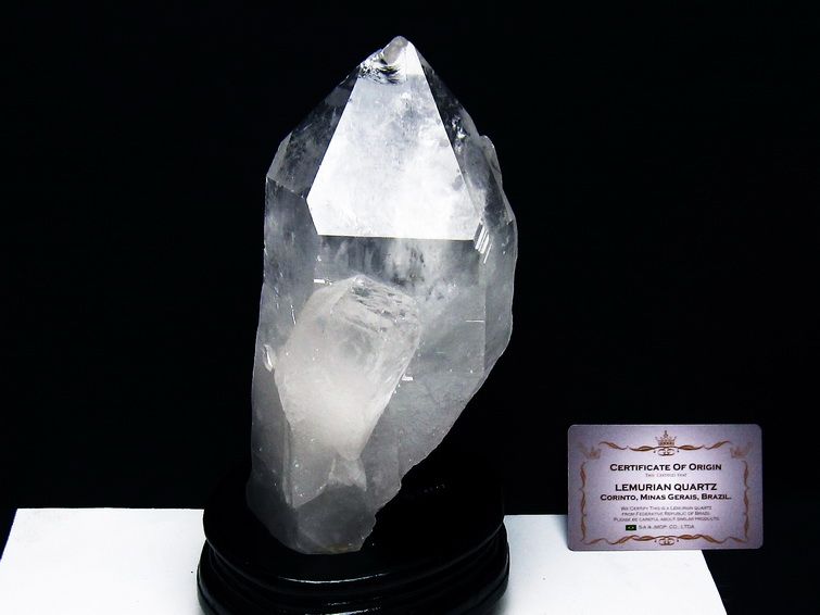 水晶クラスター 1.4Kg 原石 クォーツインクォーツ 台座付属 ブラジル ミナスジェライス州 コリント産 一点物 レムリアンシード 182-8108