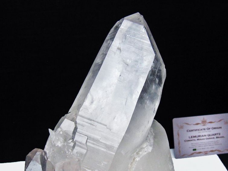 水晶クラスター 1.2Kg 原石 ブラジル ミナスジェライス州 コリント産 一点物 台座付属 レムリアンシード 182-8110