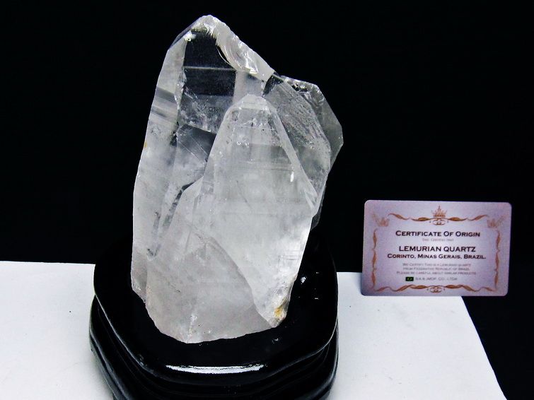 水晶クラスター 1.2Kg 原石 クォーツインクォーツ 台座付属 ブラジル ミナスジェライス州 コリント産 一点物 レムリアンシード 182-8113