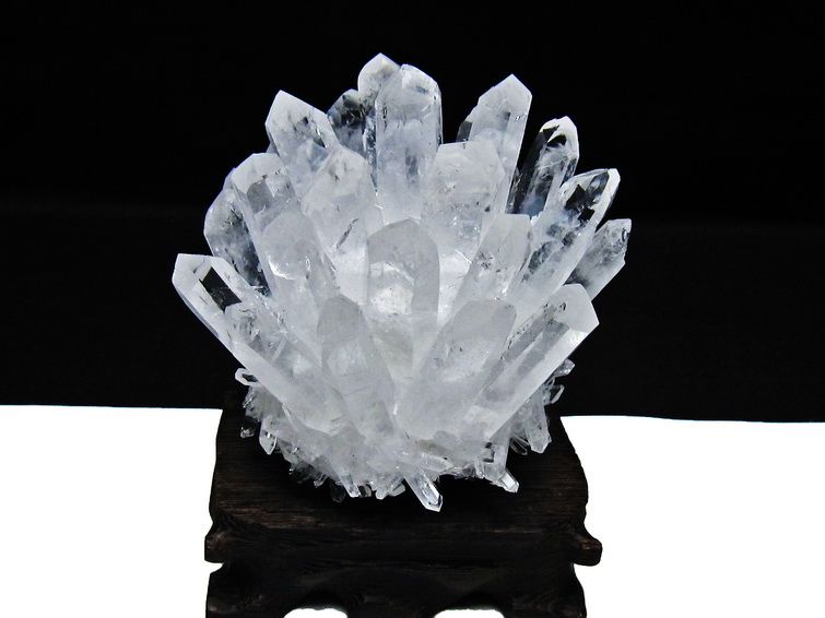 水晶 クラスター 水晶 原石 台座付属 一点物 182-8330 [sold out]