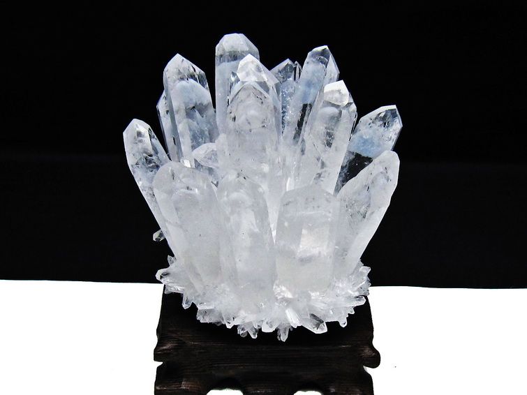 水晶 クラスター 水晶 原石 台座付属 一点物 182-8351 [sold out]