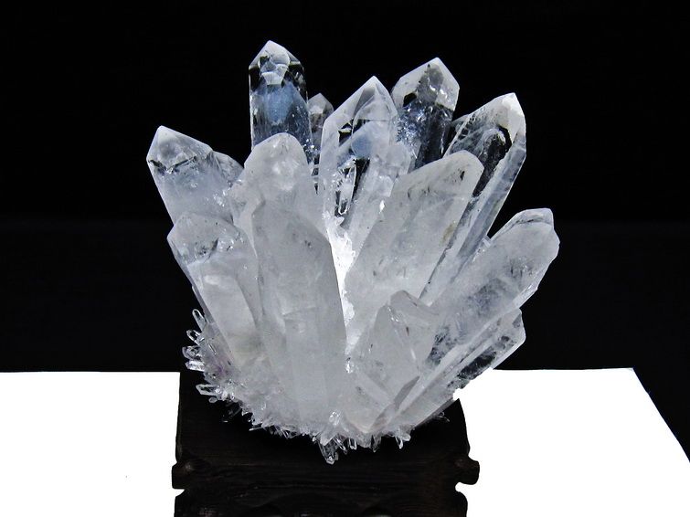 水晶 クラスター 水晶 原石 台座付属 一点物 182-8357 【sold out】