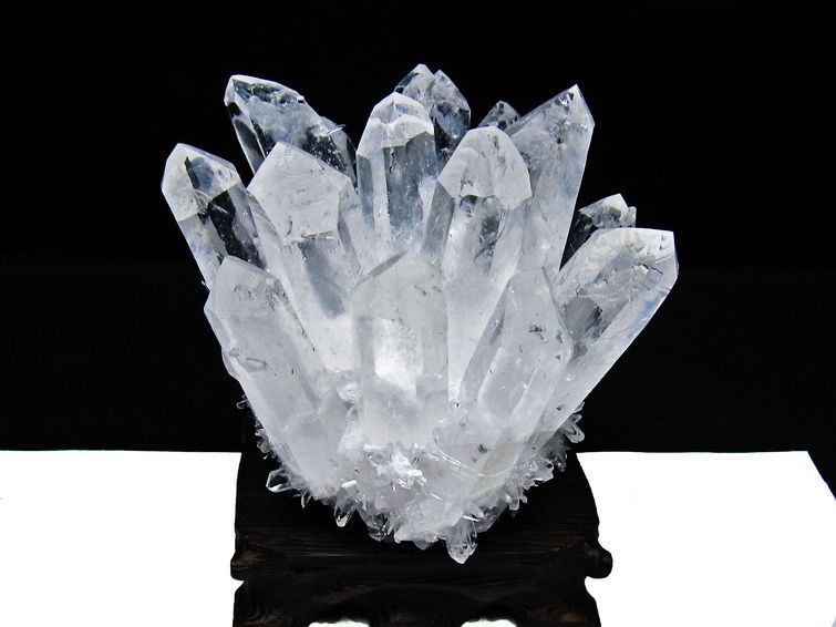 水晶 クラスター 水晶 原石 台座付属 一点物 182-8358 [sold out]