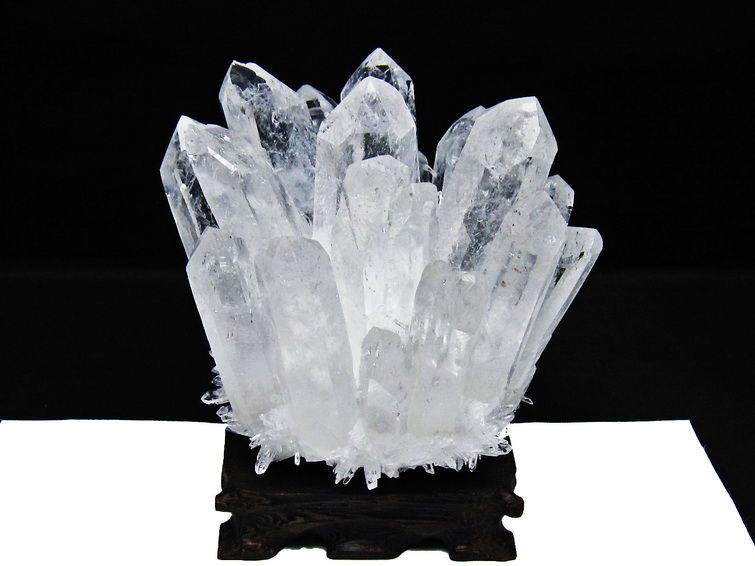 1.2Kg 水晶 クラスター 水晶 原石 台座付属 一点物 182-8361 【sold out】