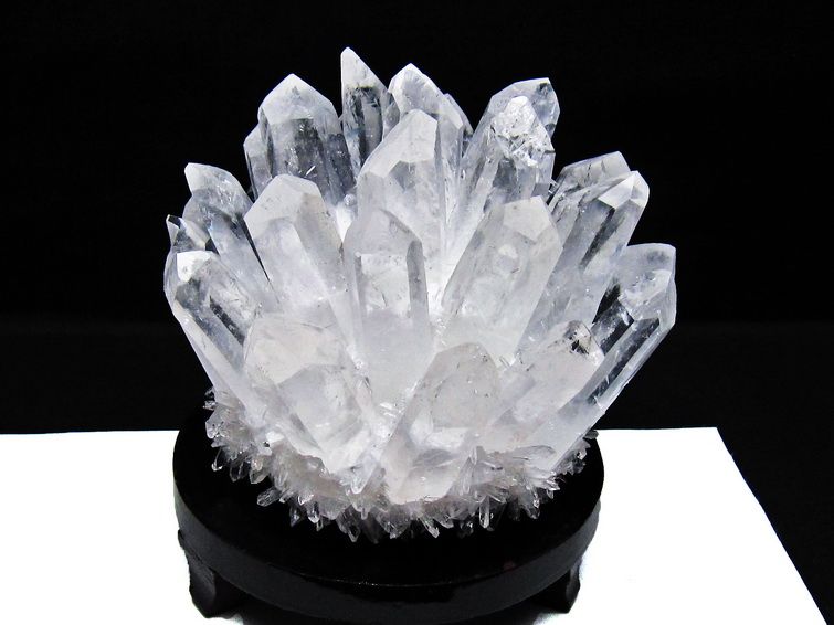 1.3Kg 水晶 クラスター 水晶 原石 台座付属 一点物 182-8371 【sold out】