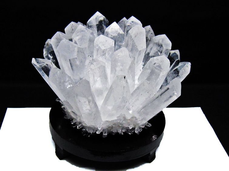 1.4Kg 水晶 クラスター 水晶 原石 台座付属 一点物 182-8385 【sold out】