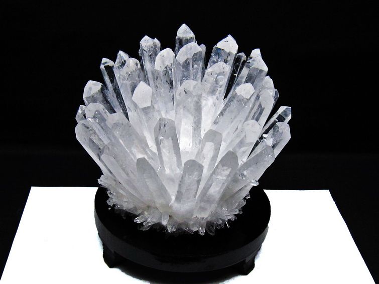 1.2Kg 水晶 クラスター 水晶 原石 台座付属 一点物 182-8387 【sold out】