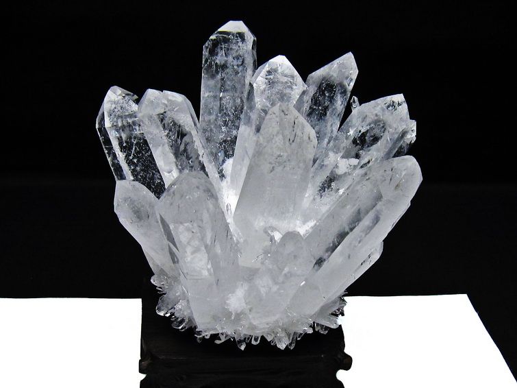 1.1Kg 水晶 クラスター 水晶 原石 台座付属 一点物 182-8389 【sold out】