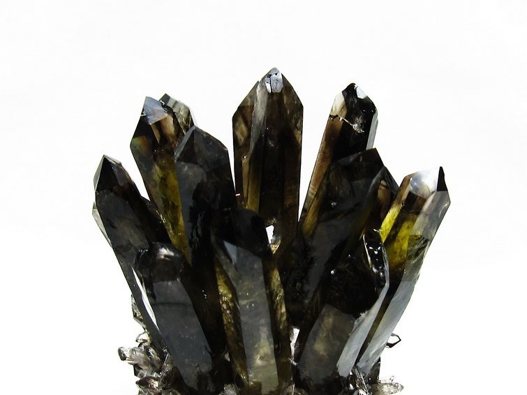 モリオン クラスター 黒水晶 原石 台座付属 一点物 182-8396 [sold out]
