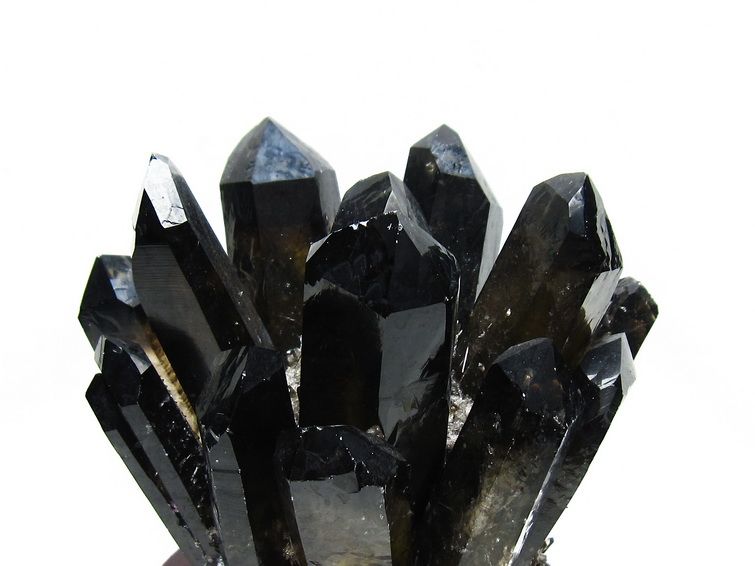 モリオンクラスター原石⑤ 1.4Kg モリオン クラスター 黒水晶 原石 台座付属 一点物 182-8438