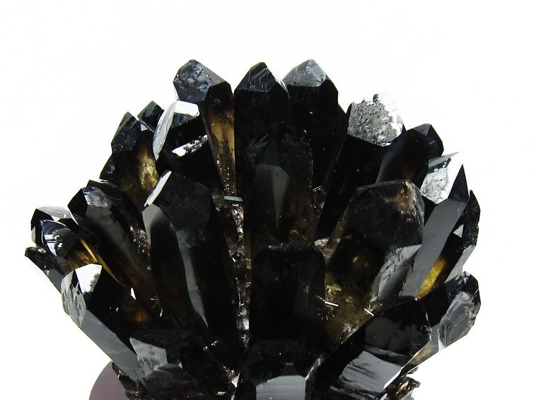 1.6Kg モリオン クラスター 黒水晶 原石 台座付属 一点物 182-8442 【sold out】