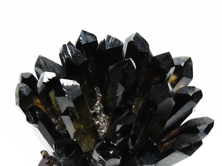 1.6Kg モリオン クラスター 黒水晶 原石 台座付属 一点物 182-8442 【sold out】