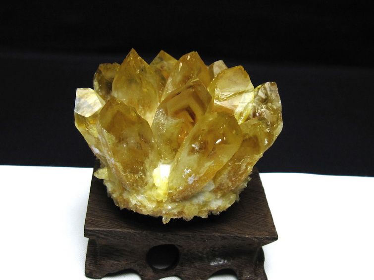 シトリン クラスター シトリンクォーツ 原石 台座付属 一点物 182-8446