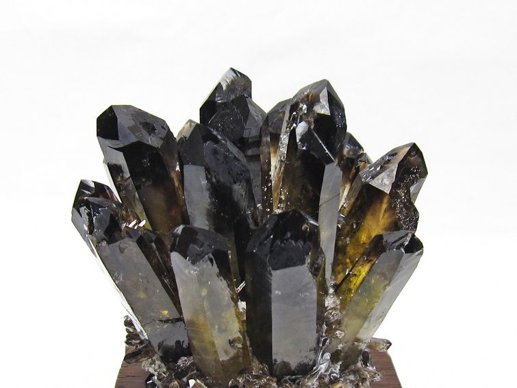 モリオン クラスター 黒水晶 原石 台座付属 一点物 182-8681