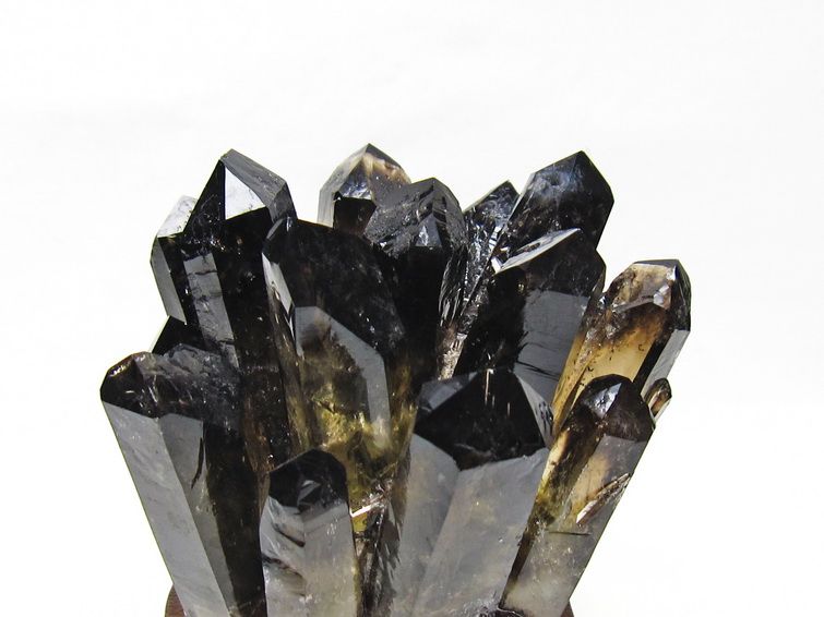 モリオン クラスター 黒水晶 原石 台座付属 一点物 182-8694