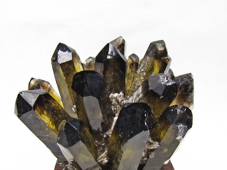 黒水晶 クラスター モリオン 原石 台座付属 一点物 182-8696