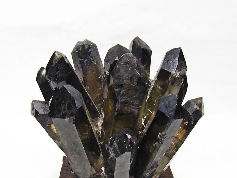 黒水晶 クラスター モリオン 原石 台座付属 一点物 182-8697