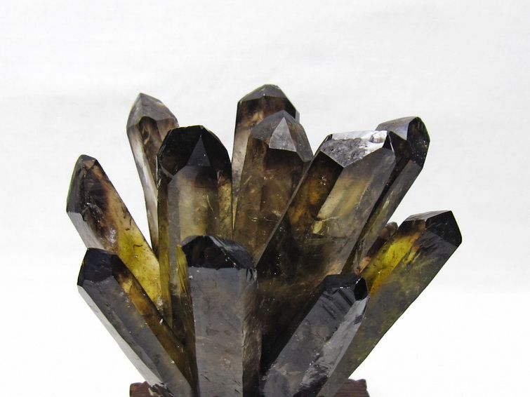 黒水晶 クラスター モリオン 原石 台座付属 一点物 182-8699