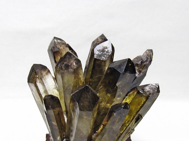 黒水晶 クラスター モリオン 原石 台座付属 一点物 182-8702