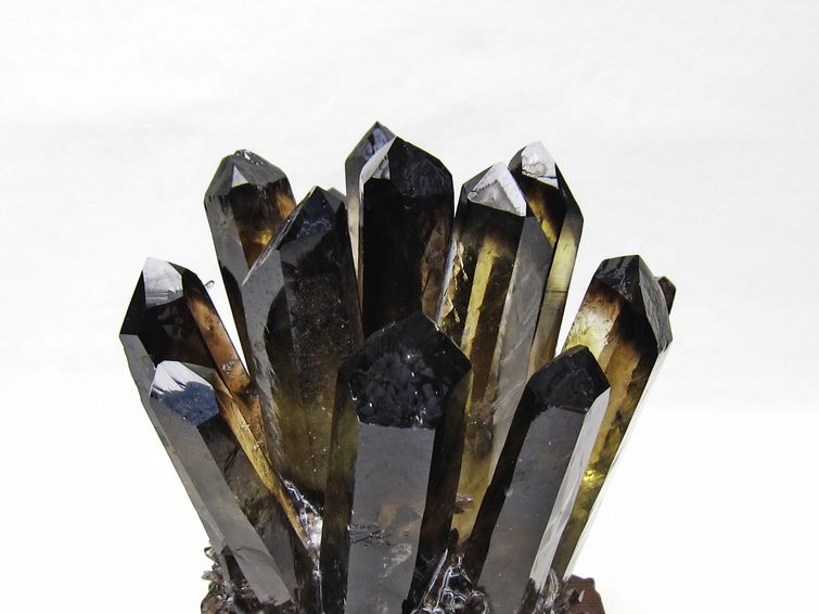 黒水晶 クラスター モリオン 原石 台座付属 一点物 182-8703