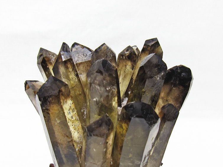 モリオン 原石 黒水晶 クラスター 台座付属 一点物 182-8712