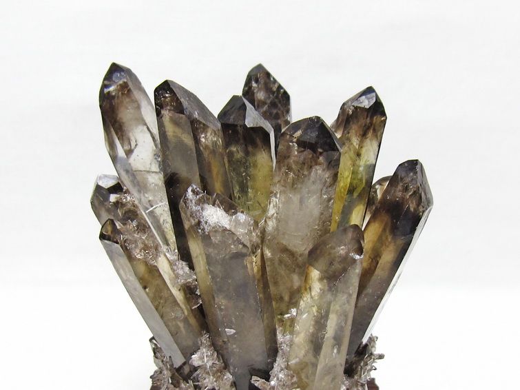 モリオン 原石 黒水晶 クラスター 台座付属 一点物 182-8713