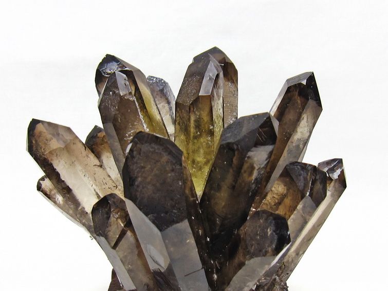 1.1Kg モリオン 原石 黒水晶 クラスター 台座付属 一点物 182-8716
