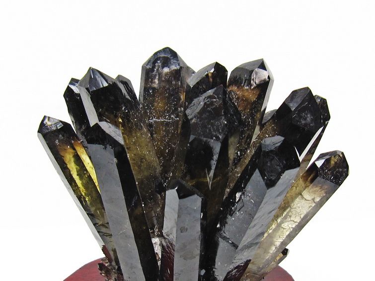 1.3Kg モリオン 原石 黒水晶 クラスター 台座付属 一点物 182-8718