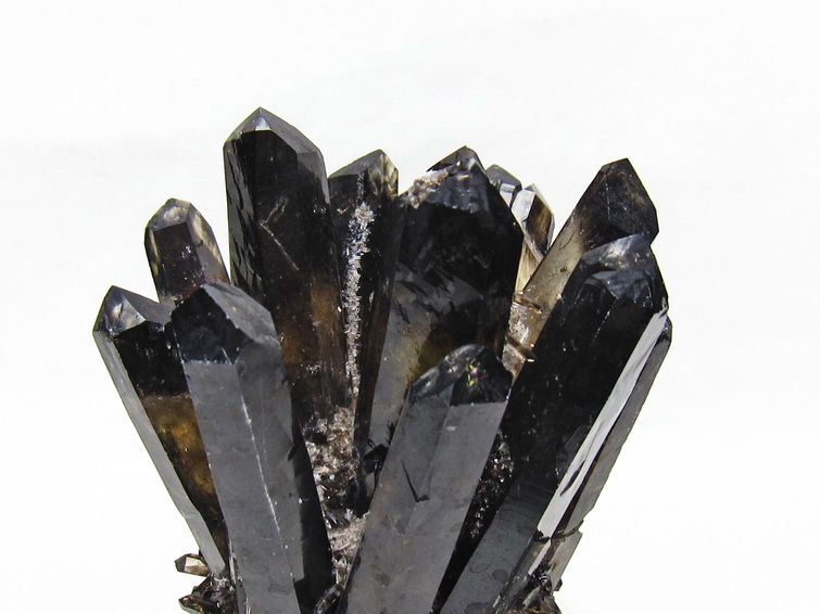モリオン 原石 黒水晶 クラスター 台座付属 一点物 182-8721