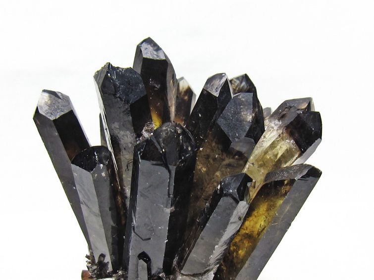 モリオン 原石 黒水晶 クラスター 台座付属 一点物 182-8721