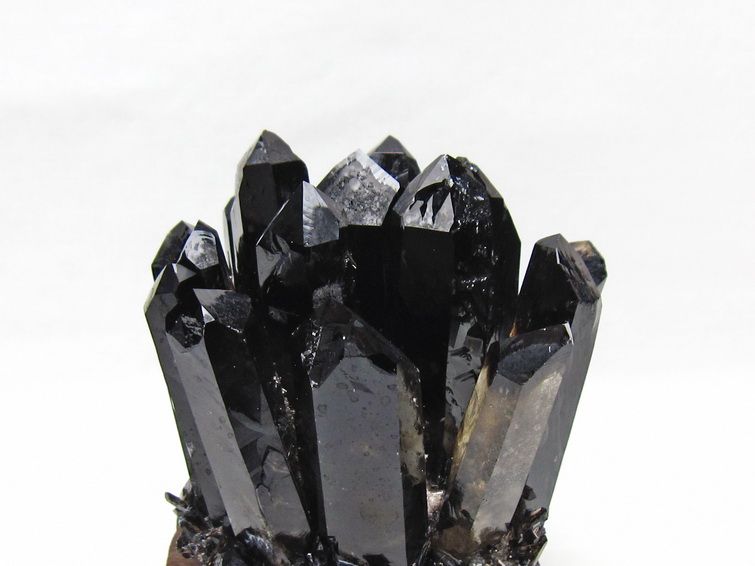 モリオン 原石 黒水晶 クラスター 台座付属 一点物 182-8722